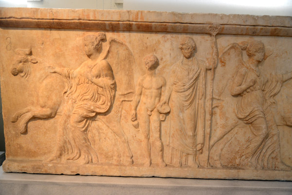 Relief slab, Pentelic marble, Athens, 2nd C. BC