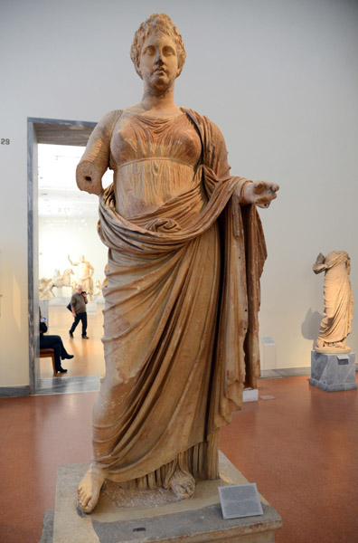 Goddess Themis, Pentelic marble, Rhamnous-Attica, ca 300 BC
