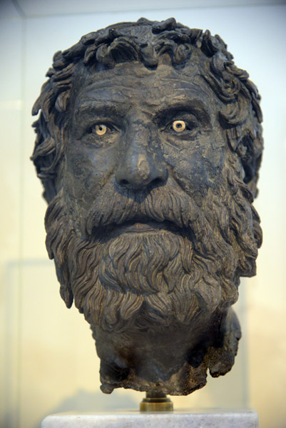 Bronze Philosopher, Antikythera shipwreck, ca 240 BC