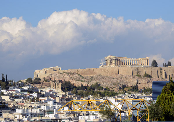 The Acropolis from the Athens Intercontinental Hotel
