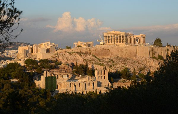 The Acropolis of Athens from Philopappou Hill (Mouseion Hill)