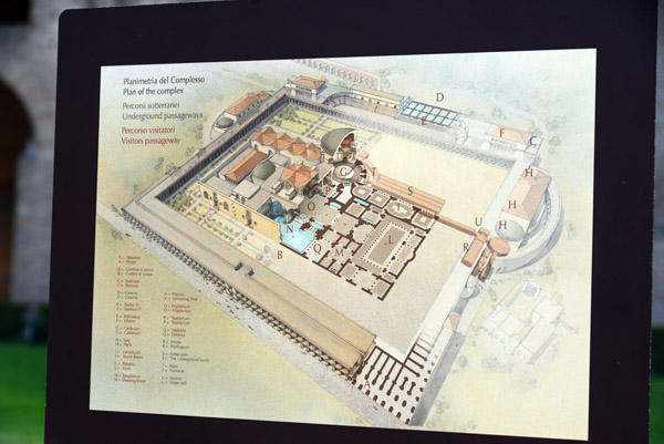 Cutaway drawing of the Baths of Caracalla