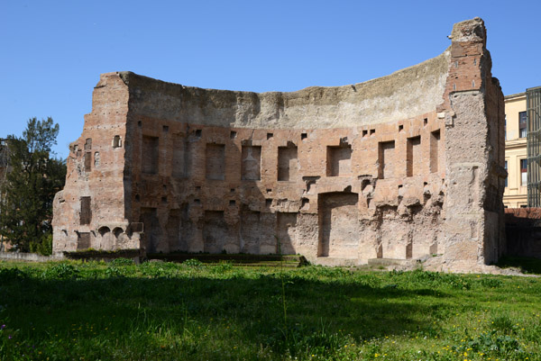 Ruins of the Baths of Trajan, built on top of the ruins of the Nero's Domus Area