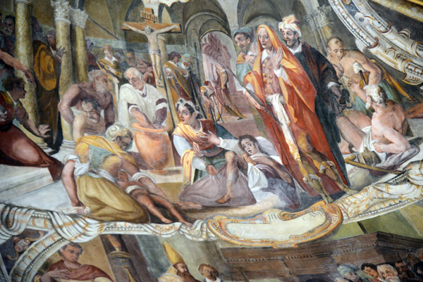 Fresco detail, Giacomo Coppi, 1577, St. Peter in Chains