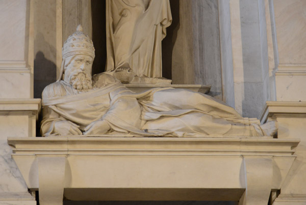 Pope Julius II, however, is buried in St. Peter's Basilica