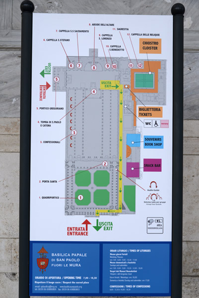 Plan of the Basilica of Saint Paul Outside the Walls