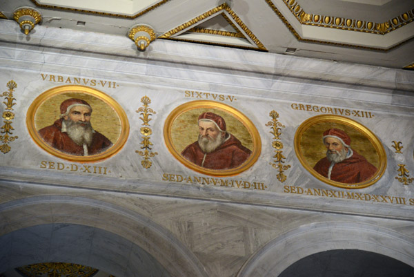 Popes Urban VII, Sixtus V, Gregory XIII