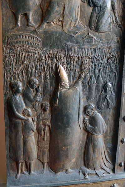 Bronze door detail, Basilica of St. Paul Outside the Walls