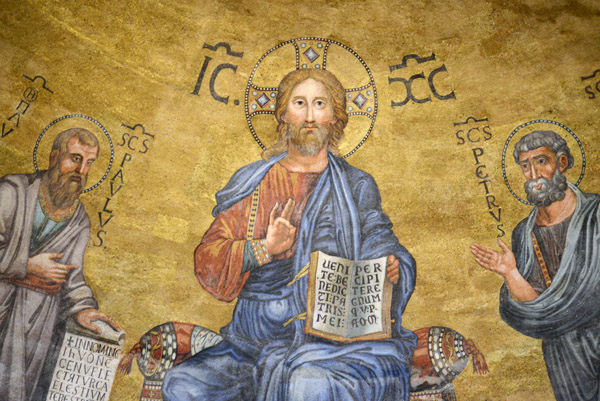 Central figure of Christ in the Apse Mosaic