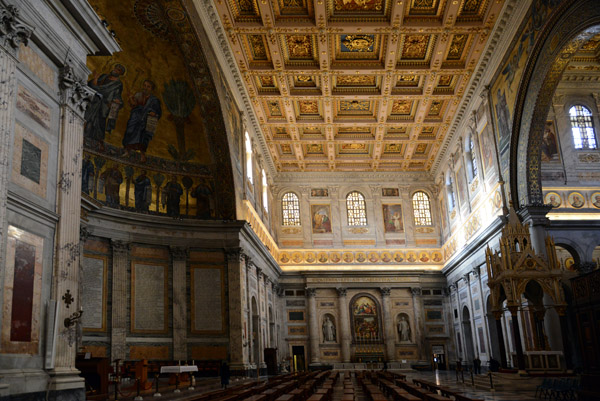 Looking across the transept, Basilica of St. Paul Outside the Walls