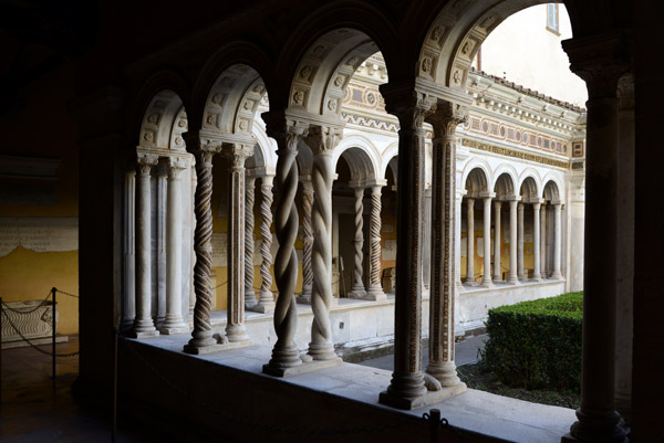 Cloister of the Benedictine Abbey connected to the Basilica of St. Paul 