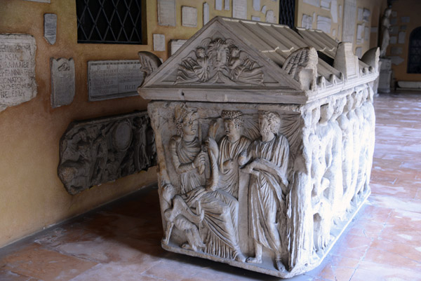 Sarcophagus, Cloister of the Basilica of St. Paul