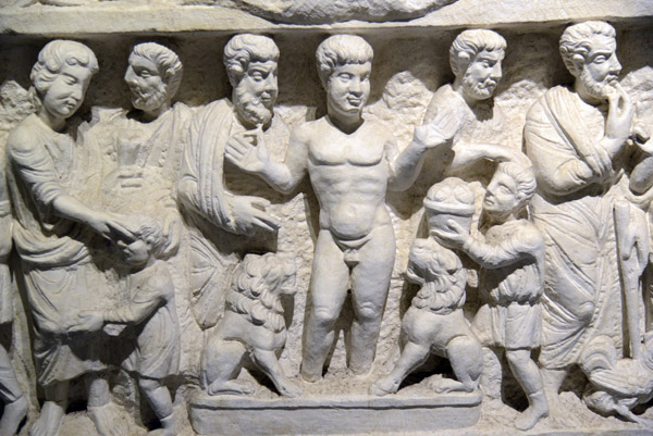 Detail of the Sarcophagus of the Two Testaments