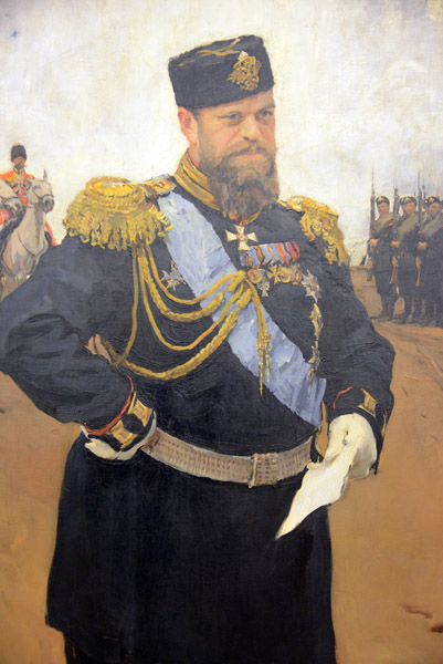 Valentin Serov, Portrait of Alexander III with a Report in his Hand, 1900