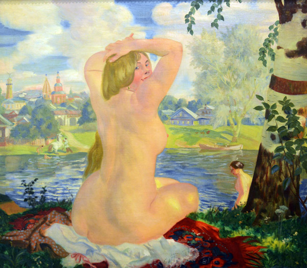 Boris Kustodiev, A Woman Bather, 1921