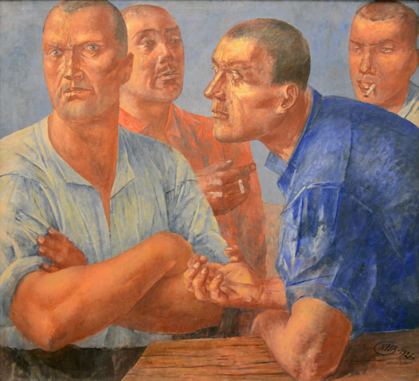 Kuzma Petrov-Vodkin, Workers, 1926