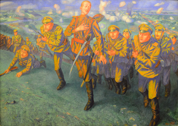 Kuzma Petrov-Vodkin, On the Firing Line, 1916