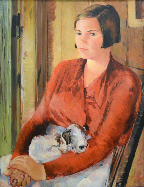 Yuri Pimenov, Portrait of Varya Shitakova, 1935