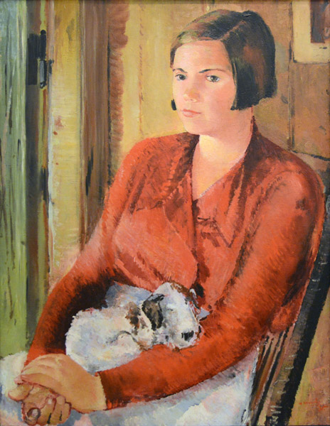 Yuri Pimenov, Portrait of Varya Shitakova, 1935