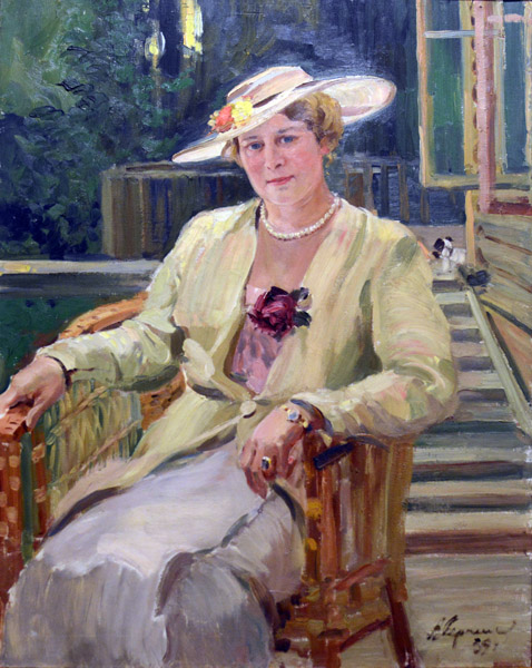 Alexander Gerasimov, Portrait of Alla Tarasovo, 1939