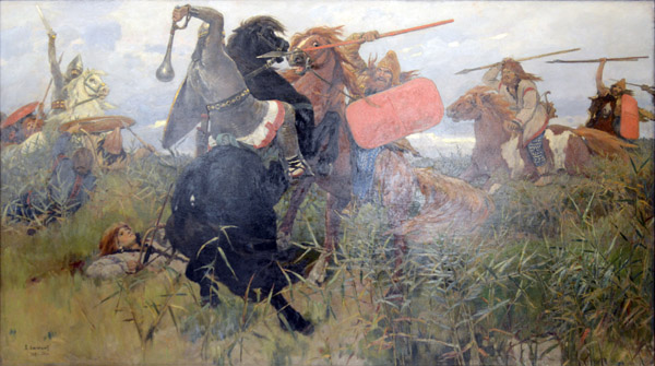 Victor Vasnetsov, Battle Between the Scythes and the Slavs, 1881