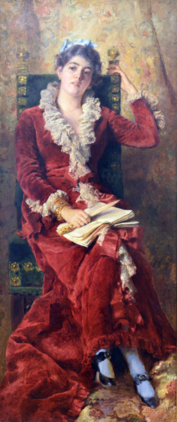 Konstantin Makovsky, Portrait of the Artist's Wife, Julija Makovsky, 1881