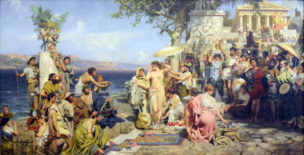 Henryk Siemiradzki, Phrine at the Festival of Poseidon at the Eleusinia, 1889