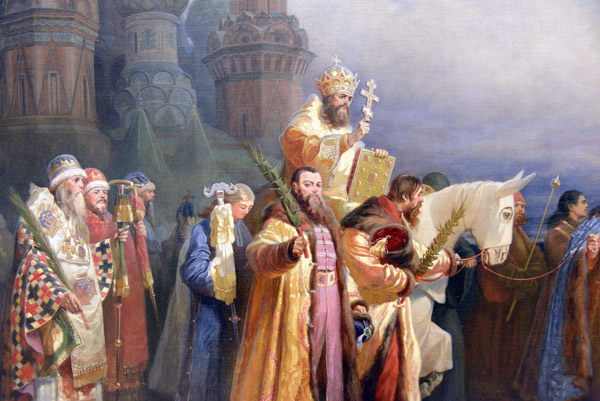 Vyacheslav Shvars, Palm Sunday in Moscow under Tsar Alexey Michailovitch, 1865