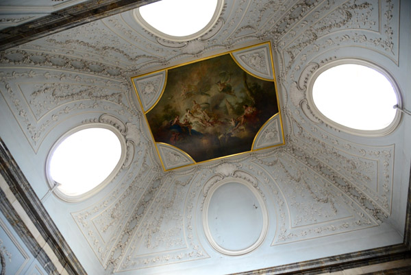Ceiling over the main staircase, Marble Palace