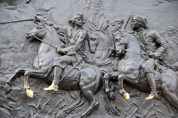 Bronze cavalry relief, Peter I monument