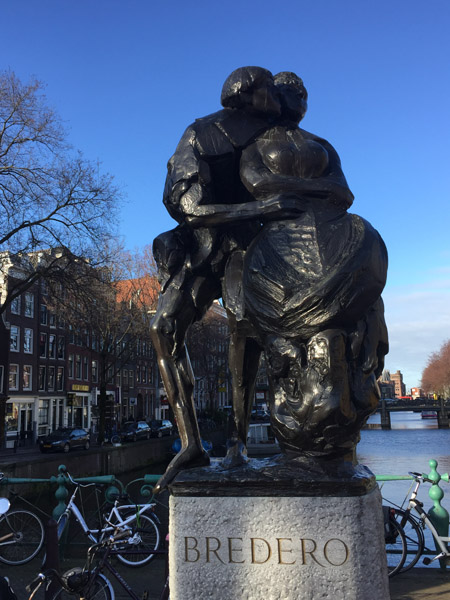 Bredero Monument, Nieuwmarkt, Amsterdam
