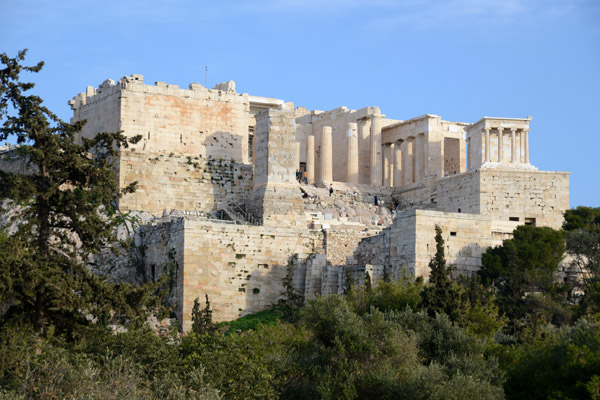 West end of the Acropolis, Athens
