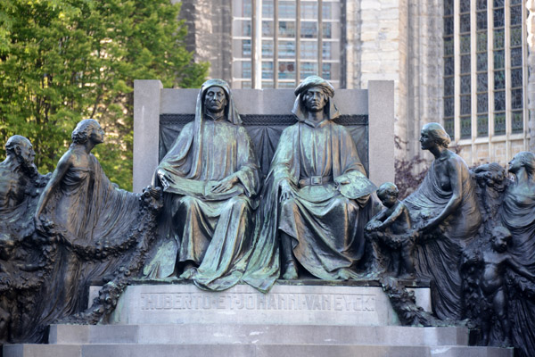 Monument of the Van Eyck Brothers, Maaseikplein, Gent