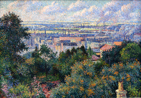 Maximilien Luce, Region of Paris, view from Montmartre, ca 1887