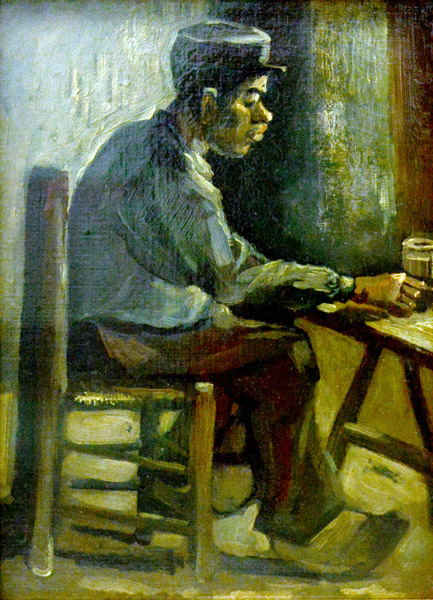 Vincent Van Gogh, Man at table, 1885