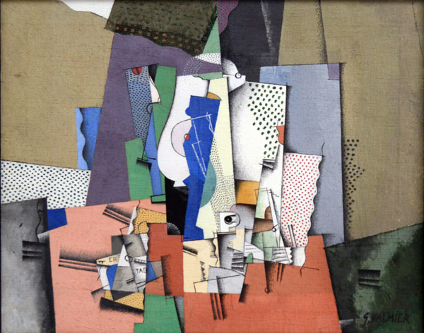 Georges Valmier, Still life in geometrical forms, 1919
