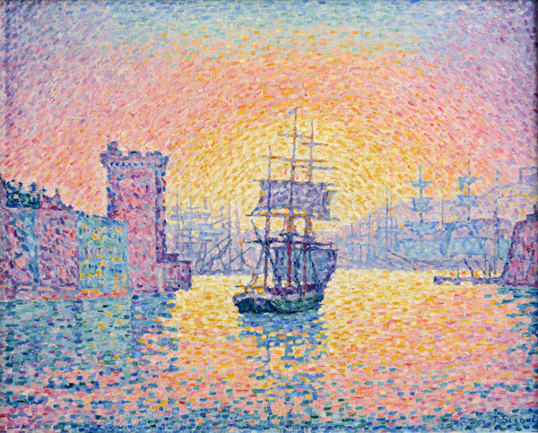 Paul Signac, Entrance to the Port of Marseille, 1898