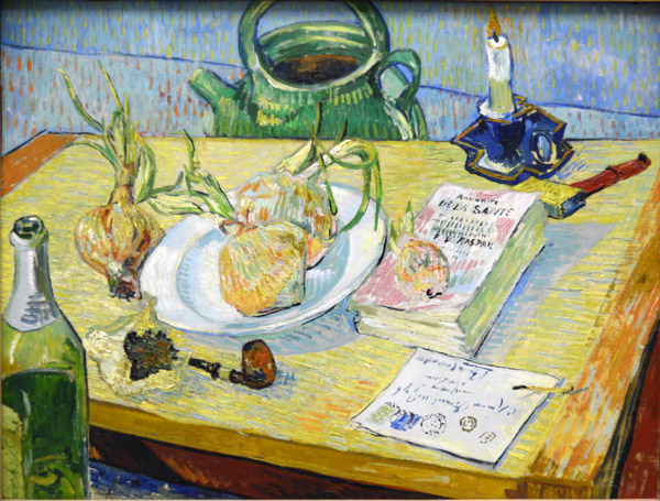 Vincent Van Gogh, Still life with a plate of onions, 1889