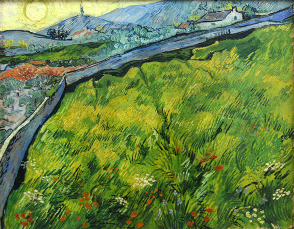 Vincent Van Gogh, Wheatfield in the Morning Sun, 1889