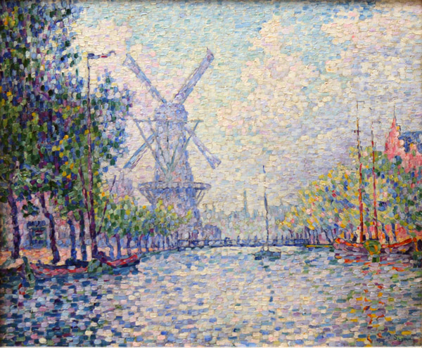 Paul Signac, Rotterdam, the mill, the canal (Coolsingel), the morning, 1906