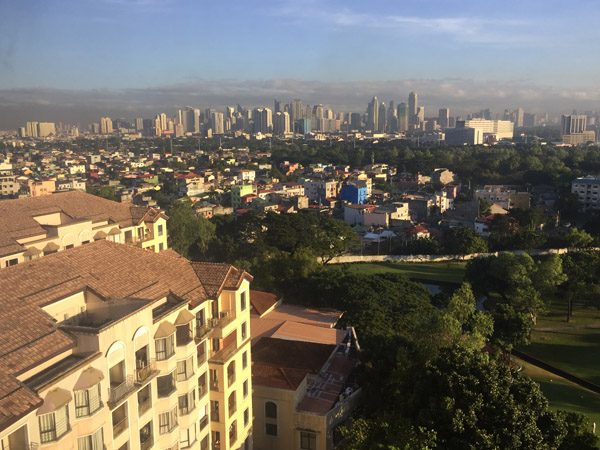 View towards Makati from the Manila Marriott, Pasay City