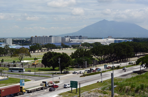 Mount Arayat behind the Clark Veteran's Cemetery