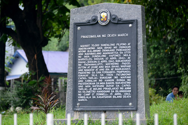 Captured American and Filipino prisoners were marched over 5 days to prison camp at San Fernando, Pampanga