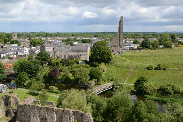 Ruins of the Abbey of St. Mary from Trim Castle