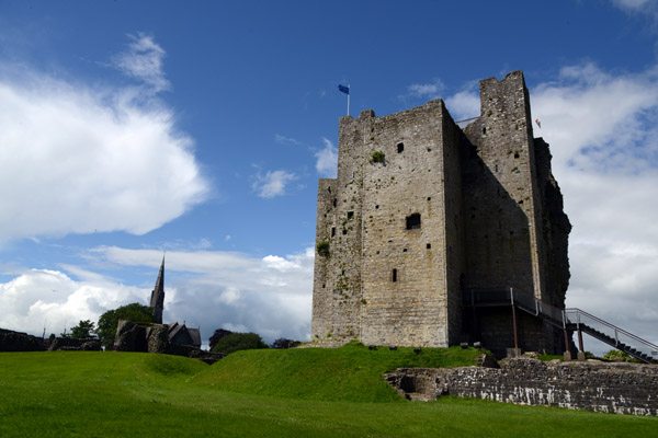 Keep of Trim Castle with St. Patrick's Church