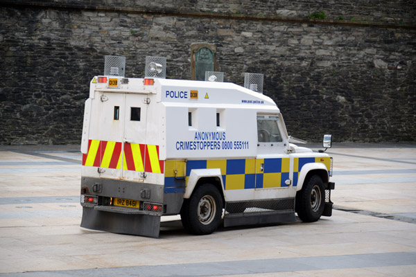 Armored van of the Northern Ireland Police