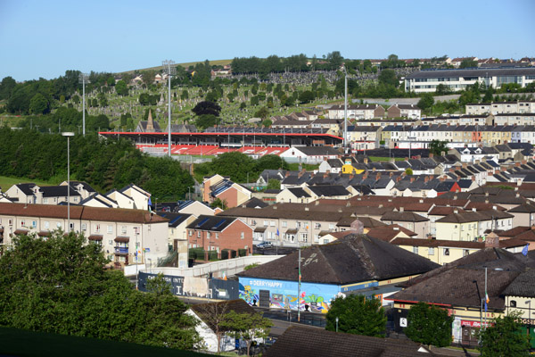 Bogside and Celtic Park from the Royal Bastion