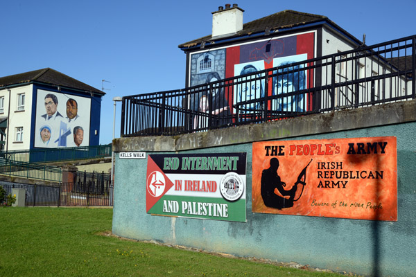 Kells Walk in the Bogside is full of Republican murals