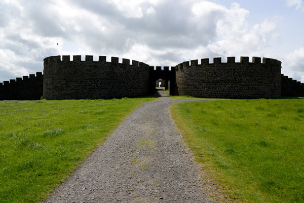18th C. walls on the north side of Downhill House
