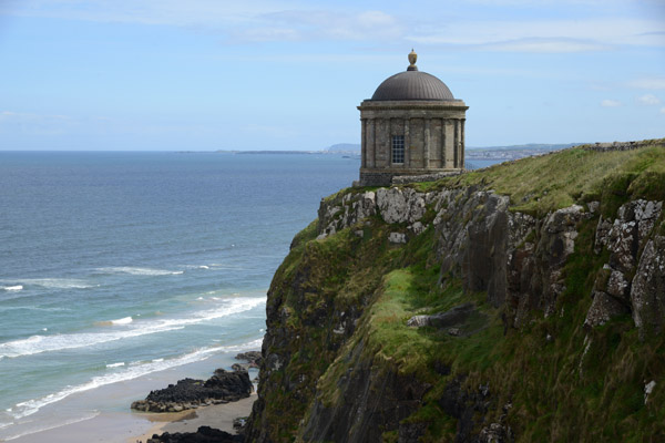 Mussenden Temple, in danger from cliff erosion since its construction in 1785